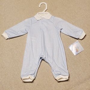 Middleton Reborn Baby Doll Blue Striped One Piece Doll Clothes